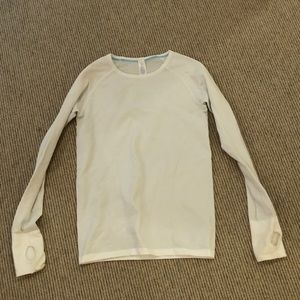 White ivivva long sleeve athletic top